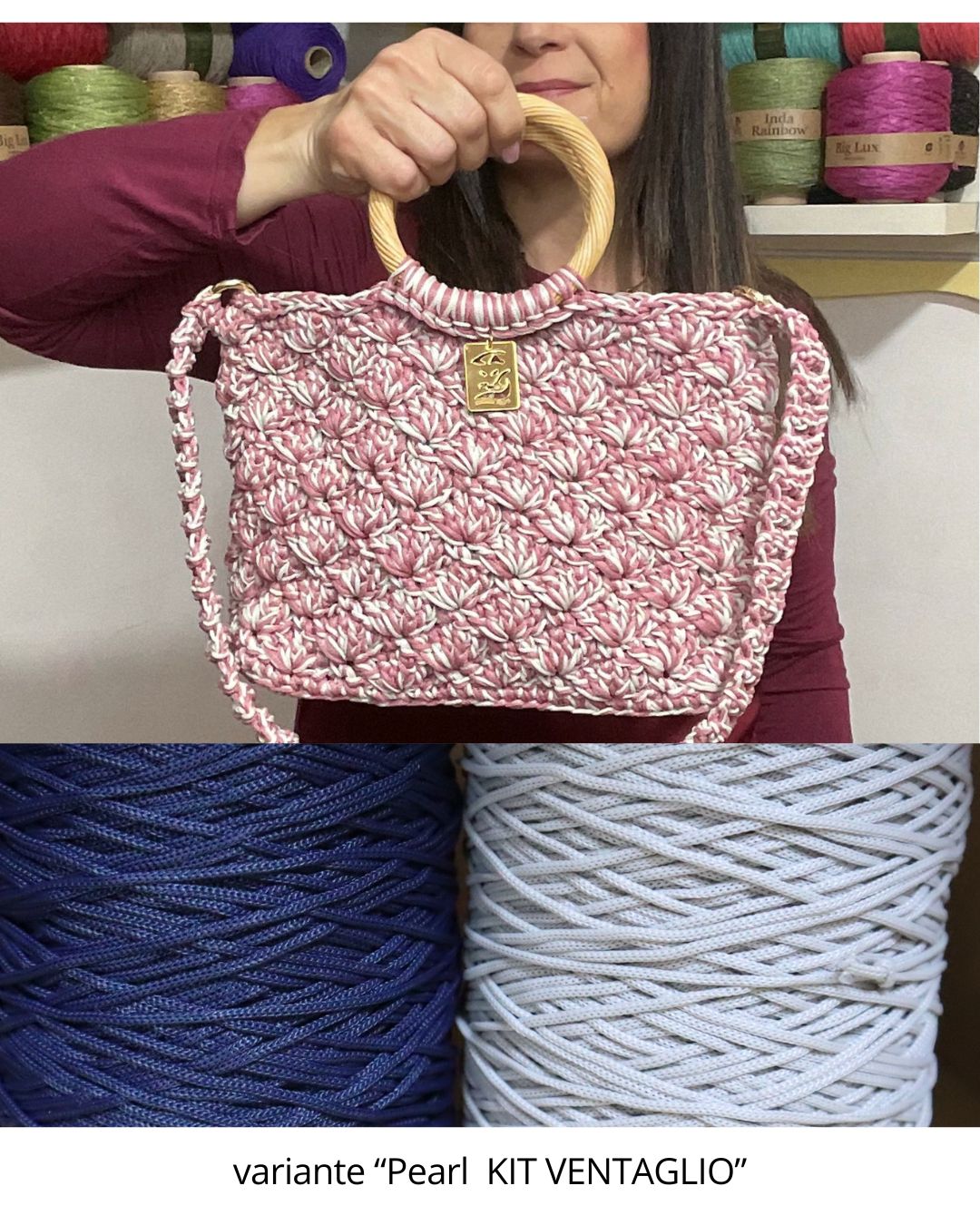 Kit borsa Ventaglio di Tiziana Volpe crochet