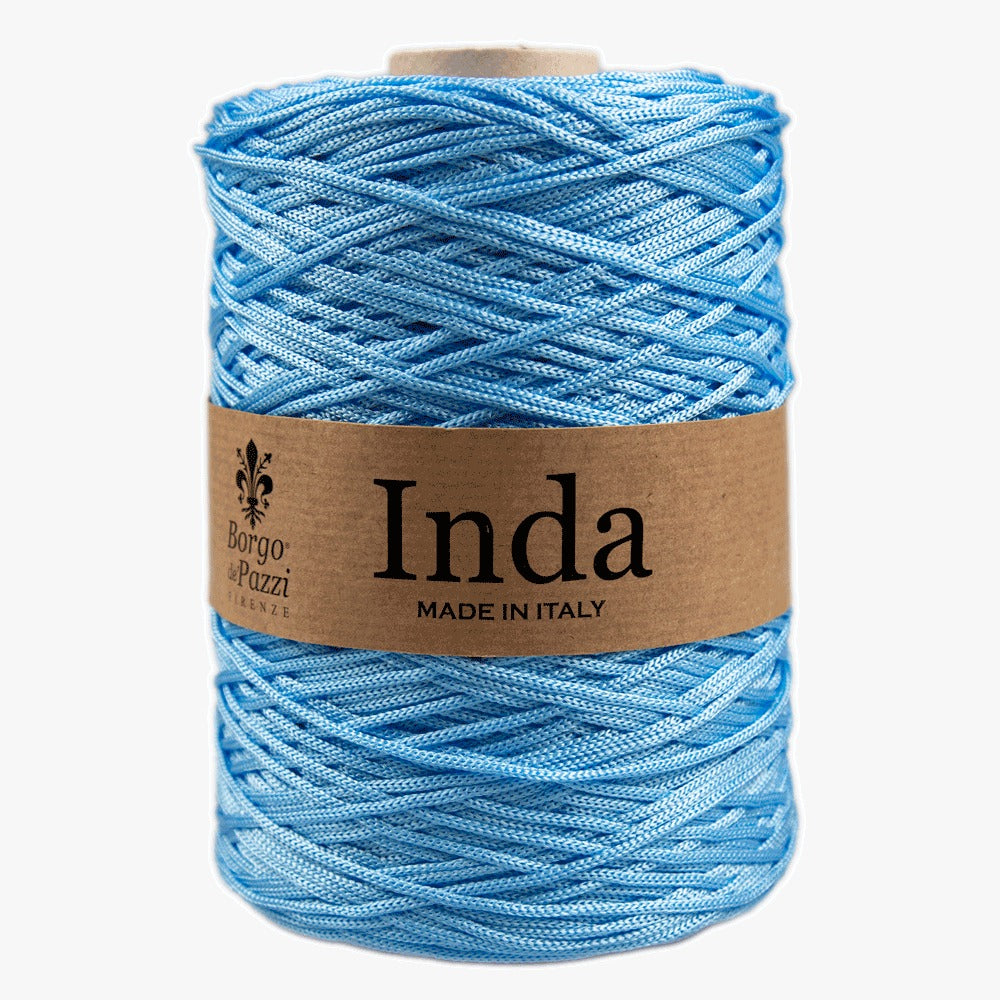 cordino per borse crochet color celeste