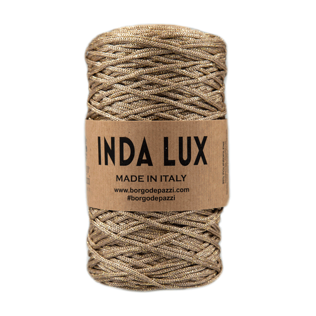 cordón de lurex dorado beige
