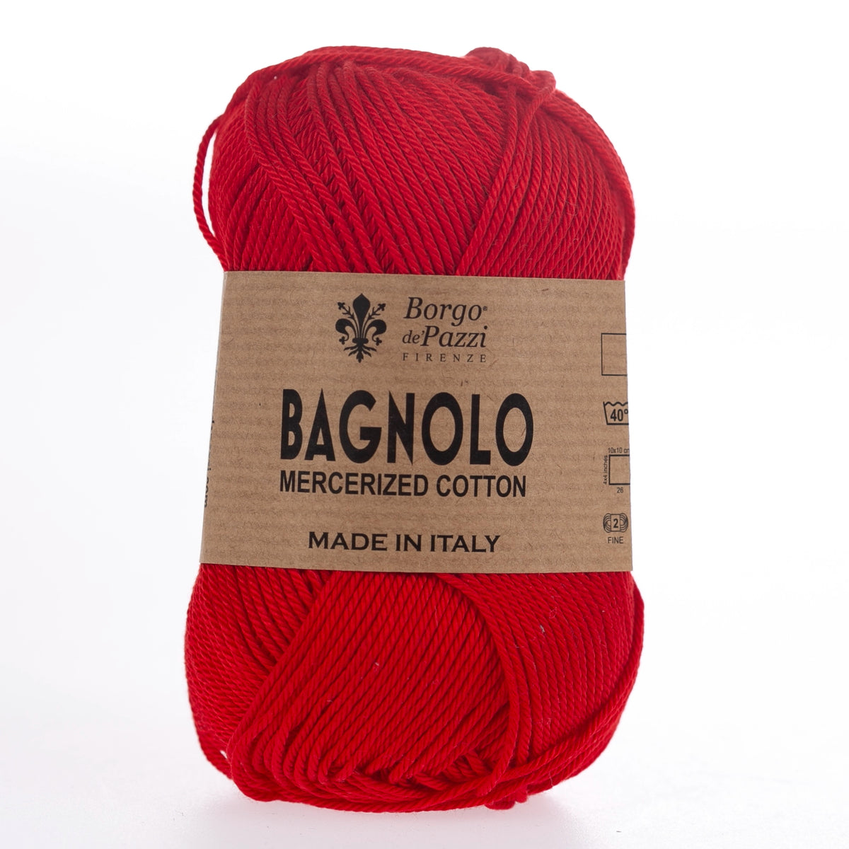 Bagnolo Filato 100% Cotone Gasato Mercerizzato Made in Italy – Confezione 5 Gomitoli da 50 g (125 m)