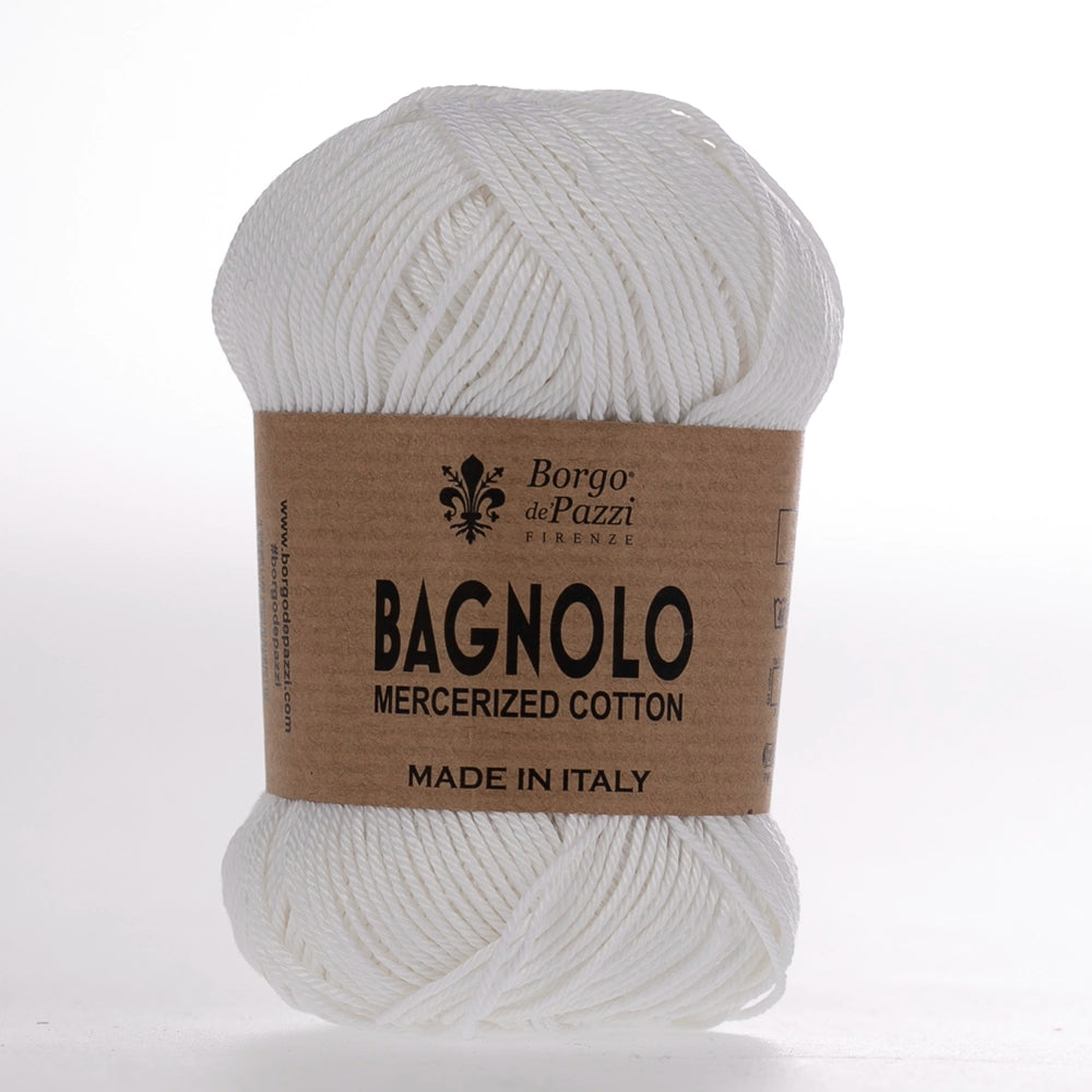 Bagnolo Filato 100% Cotone Gasato Mercerizzato Made in Italy – Confezione 5 Gomitoli da 50 g (125 m)