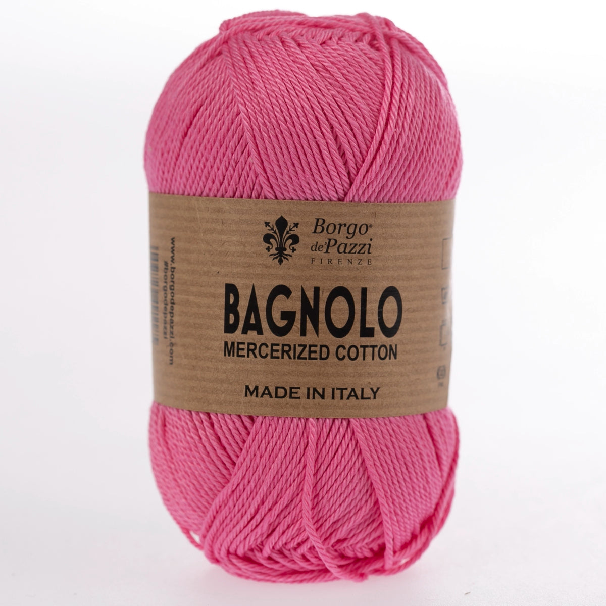 Bagnolo Filato 100% Cotone Gasato Mercerizzato Made in Italy – Confezione 5 Gomitoli da 50 g (125 m)