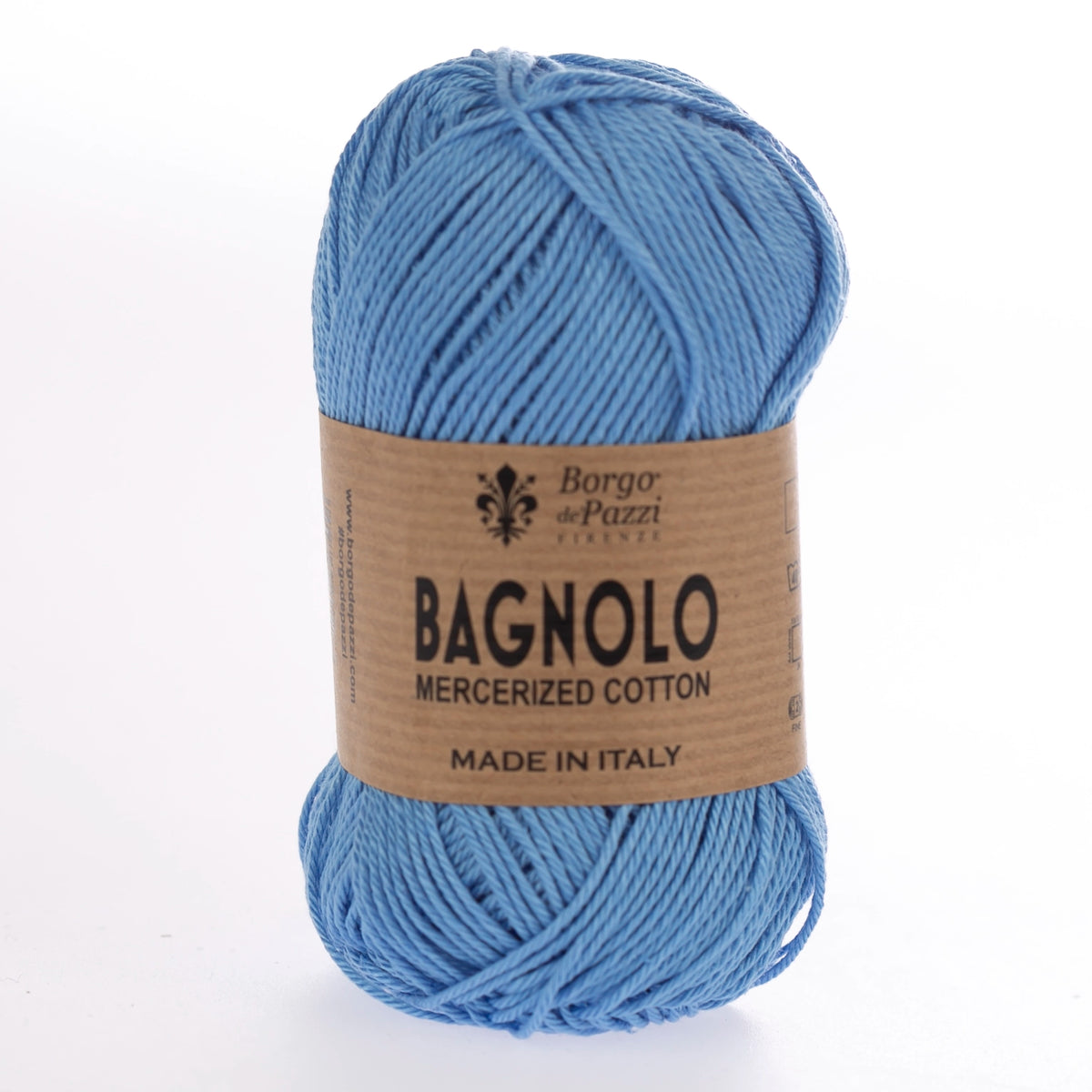 Bagnolo Filato 100% Cotone Gasato Mercerizzato Made in Italy – Confezione 5 Gomitoli da 50 g (125 m)