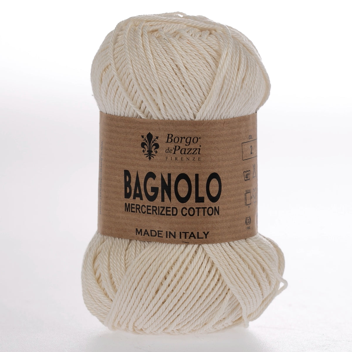 Bagnolo Filato 100% Cotone Gasato Mercerizzato Made in Italy – Confezione 5 Gomitoli da 50 g (125 m)