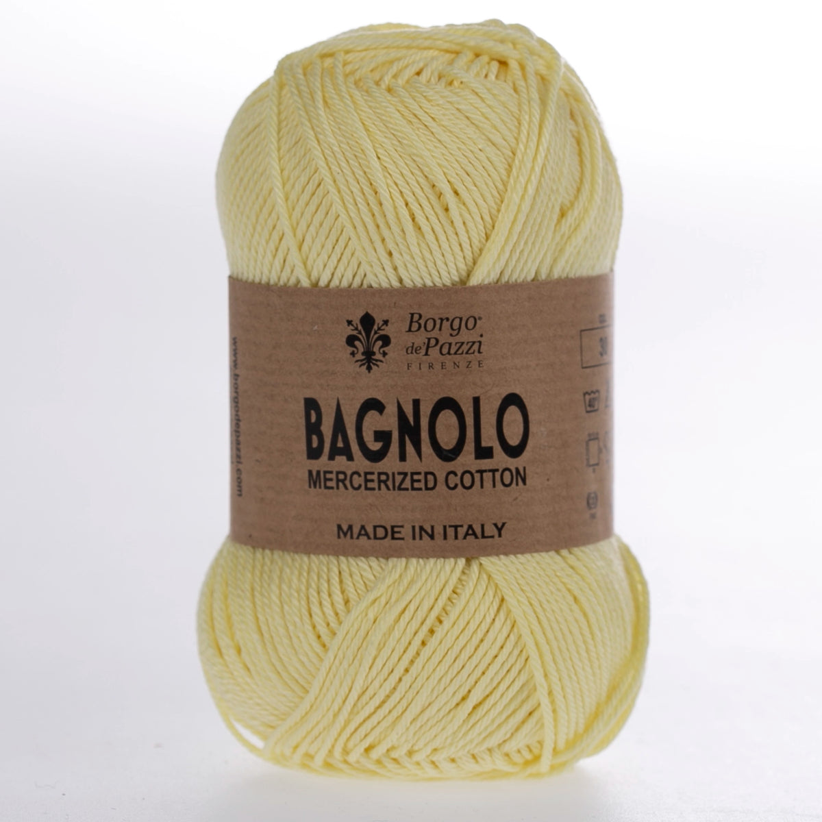 Bagnolo Filato 100% Cotone Gasato Mercerizzato Made in Italy – Confezione 5 Gomitoli da 50 g (125 m)