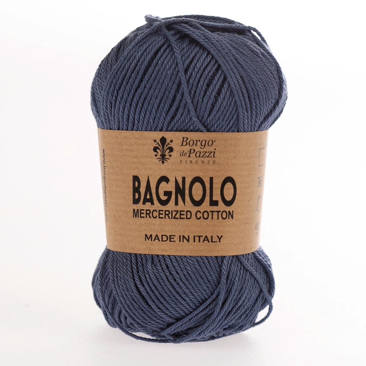 Bagnolo Filato 100% Cotone Gasato Mercerizzato Made in Italy – Confezione 5 Gomitoli da 50 g (125 m)