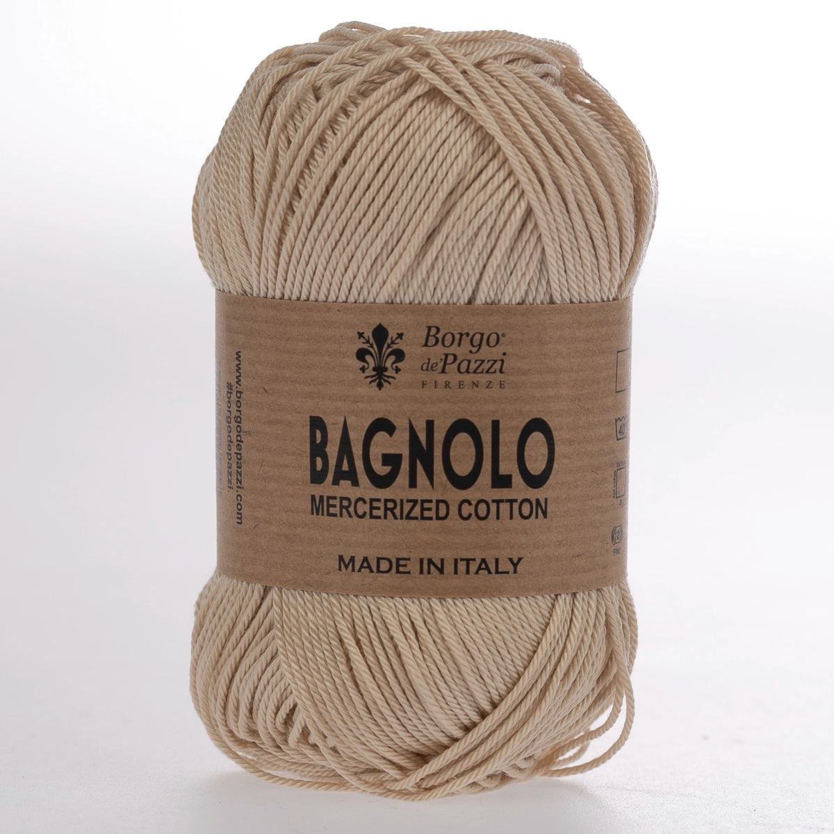 Bagnolo Filato 100% Cotone Gasato Mercerizzato Made in Italy – Confezione 5 Gomitoli da 50 g (125 m)