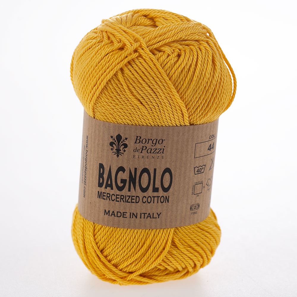 Bagnolo Filato 100% Cotone Gasato Mercerizzato Made in Italy – Confezione 5 Gomitoli da 50 g (125 m)