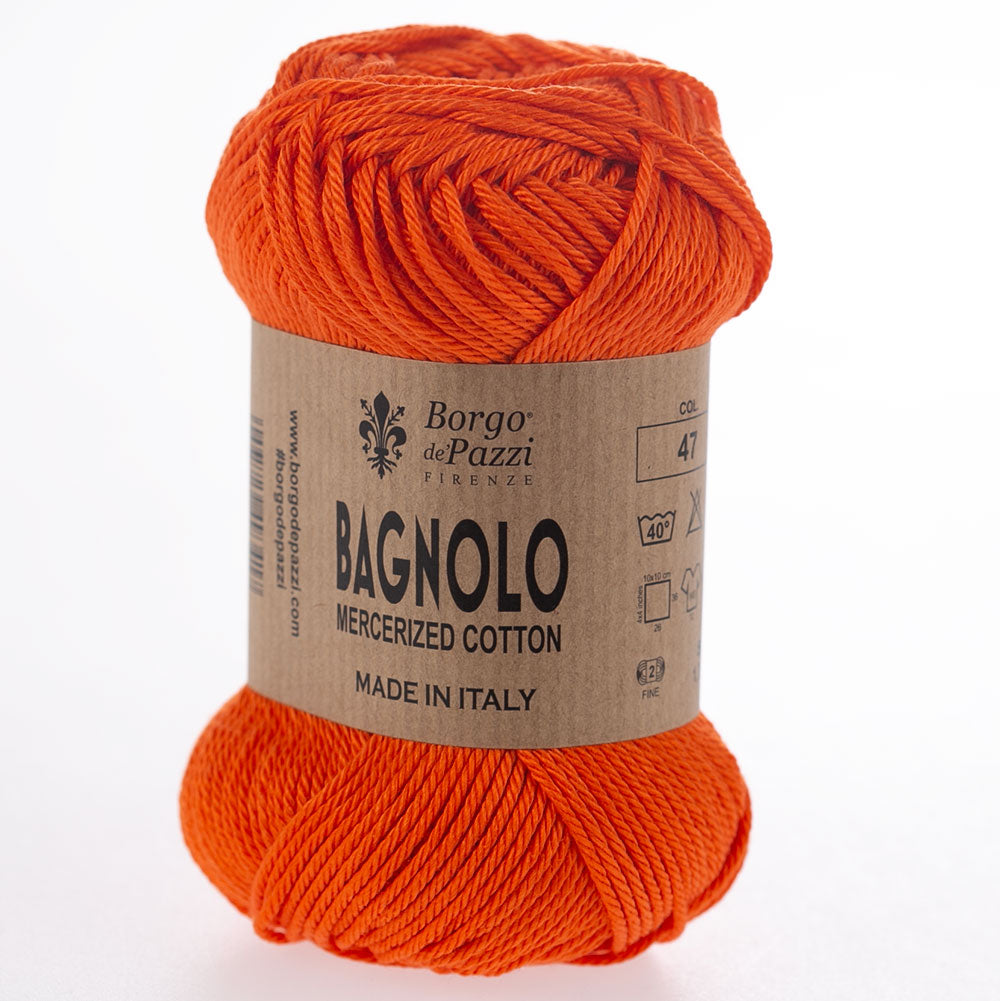 Bagnolo Filato 100% Cotone Gasato Mercerizzato Made in Italy – Confezione 5 Gomitoli da 50 g (125 m)