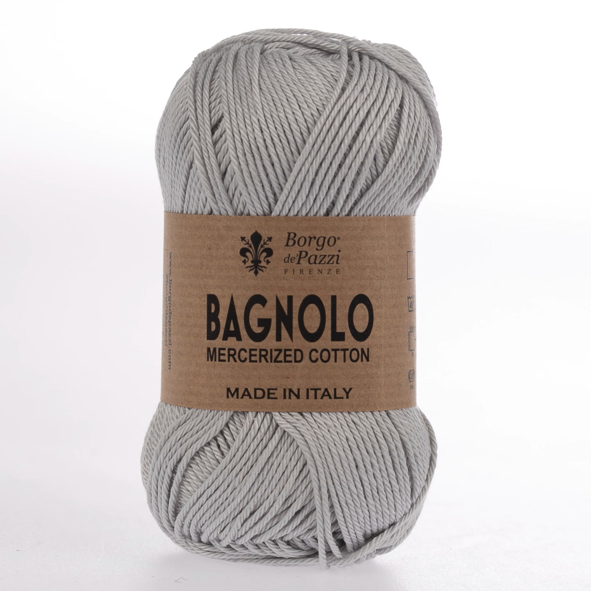 Bagnolo Filato 100% Cotone Gasato Mercerizzato Made in Italy – Confezione 5 Gomitoli da 50 g (125 m)
