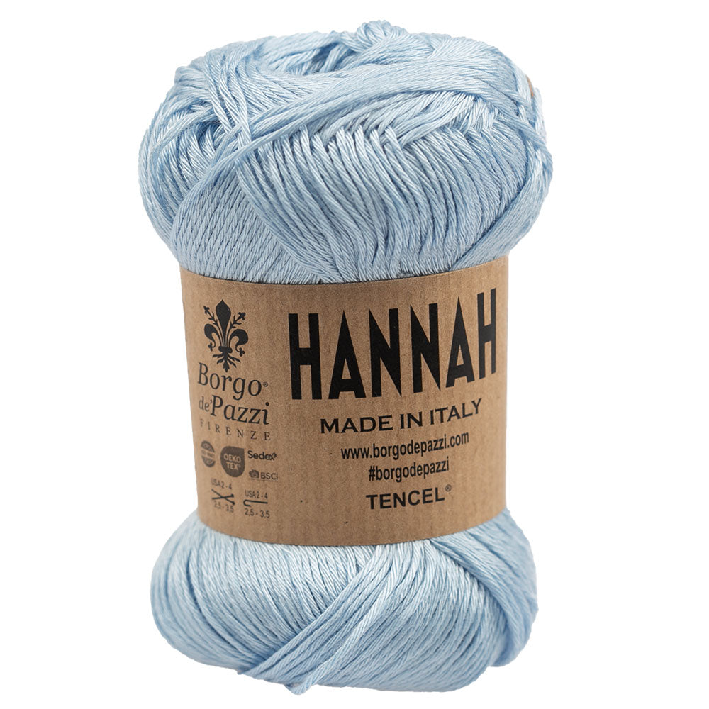"Hannah" Filato Lyocell 100% ideale per Maglia e Uncinetto – 5 gomitoli da 50 grammi – Morbido, traspirante, fresco ed eco sostenibile