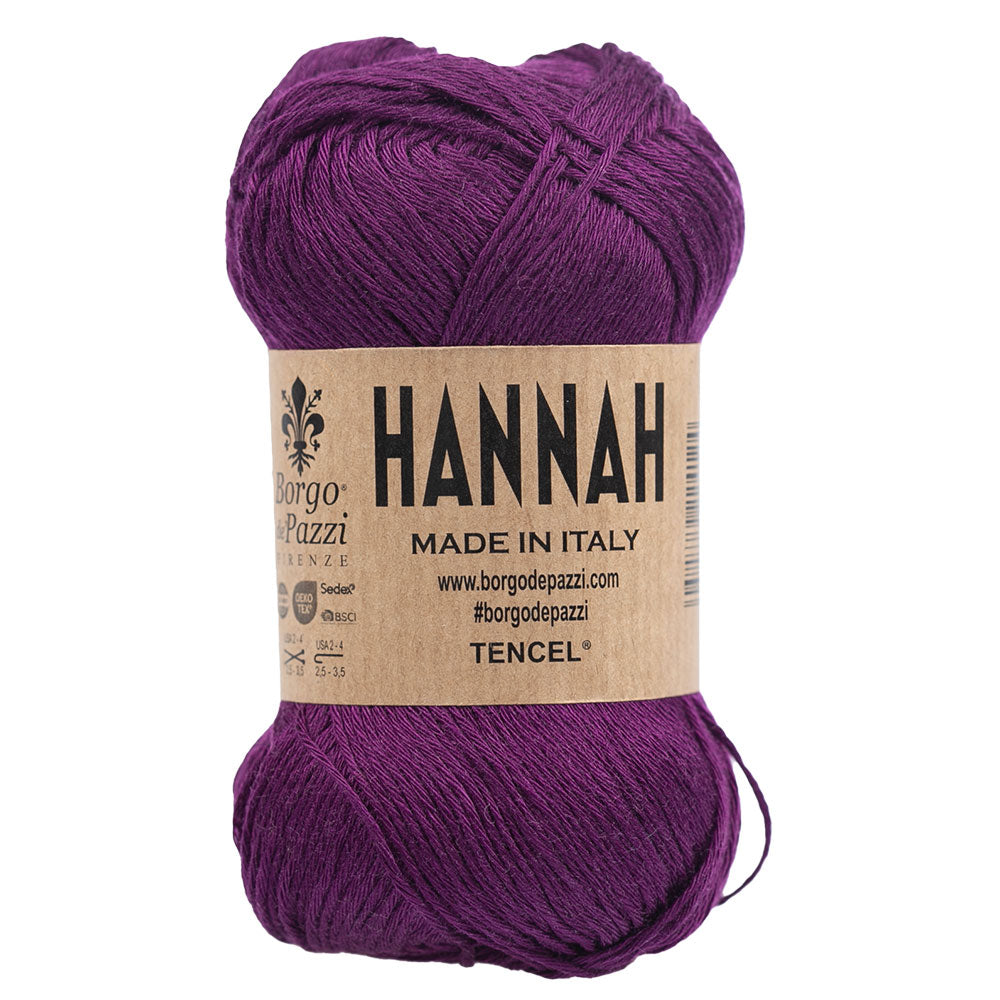 "Hannah" Filato Lyocell 100% ideale per Maglia e Uncinetto – 5 gomitoli da 50 grammi – Morbido, traspirante, fresco ed eco sostenibile