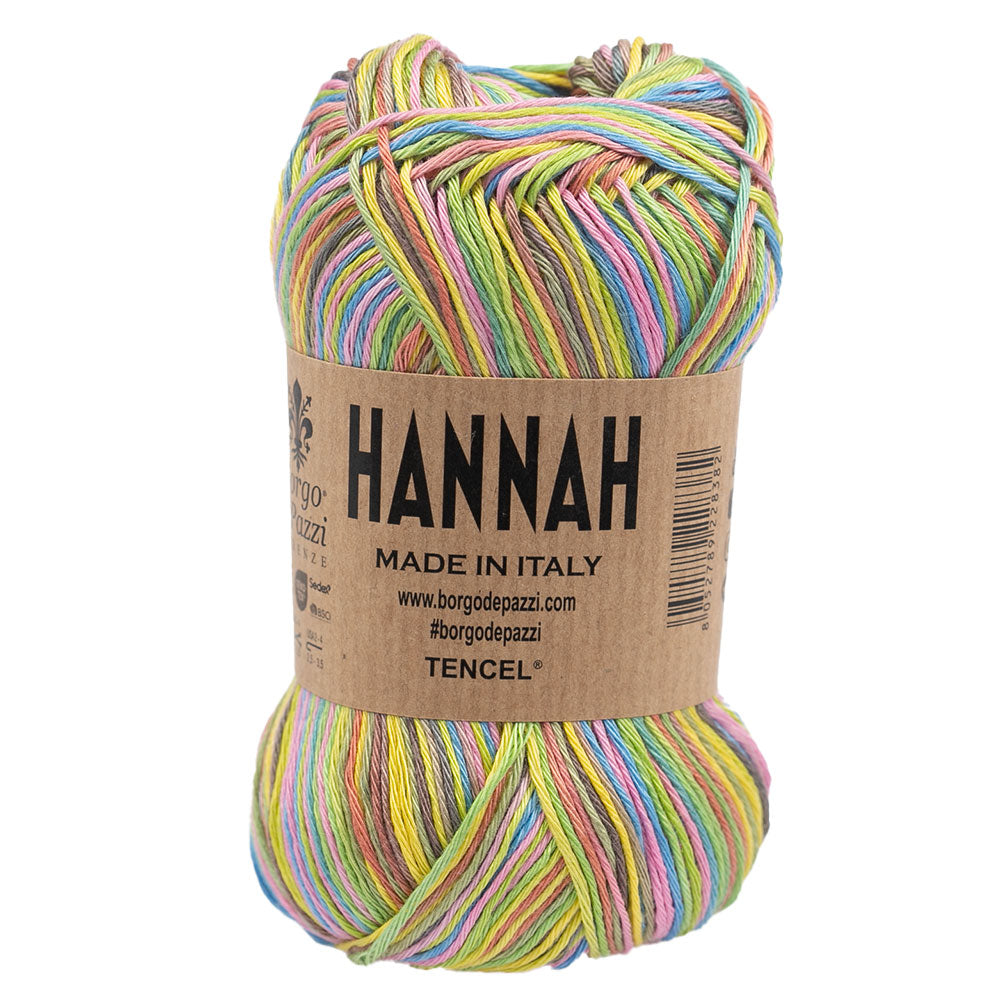 "Hannah" Filato Lyocell 100% ideale per Maglia e Uncinetto – 5 gomitoli da 50 grammi – Morbido, traspirante, fresco ed eco sostenibile