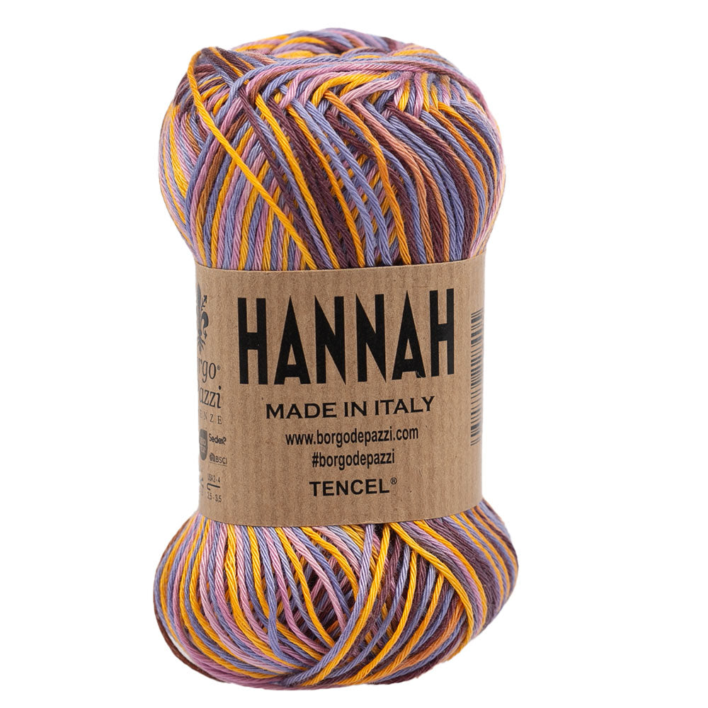 "Hannah" Filato Lyocell 100% ideale per Maglia e Uncinetto – 5 gomitoli da 50 grammi – Morbido, traspirante, fresco ed eco sostenibile