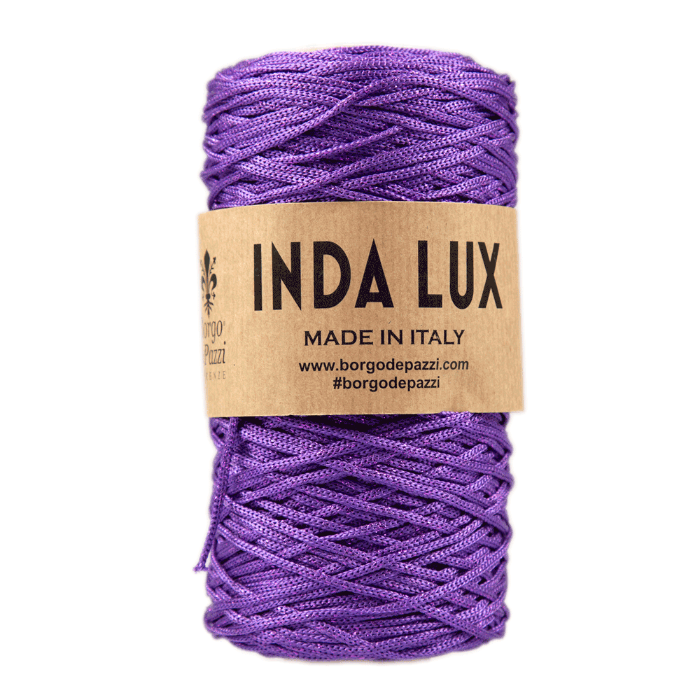 cordino lurex viola tono su tono