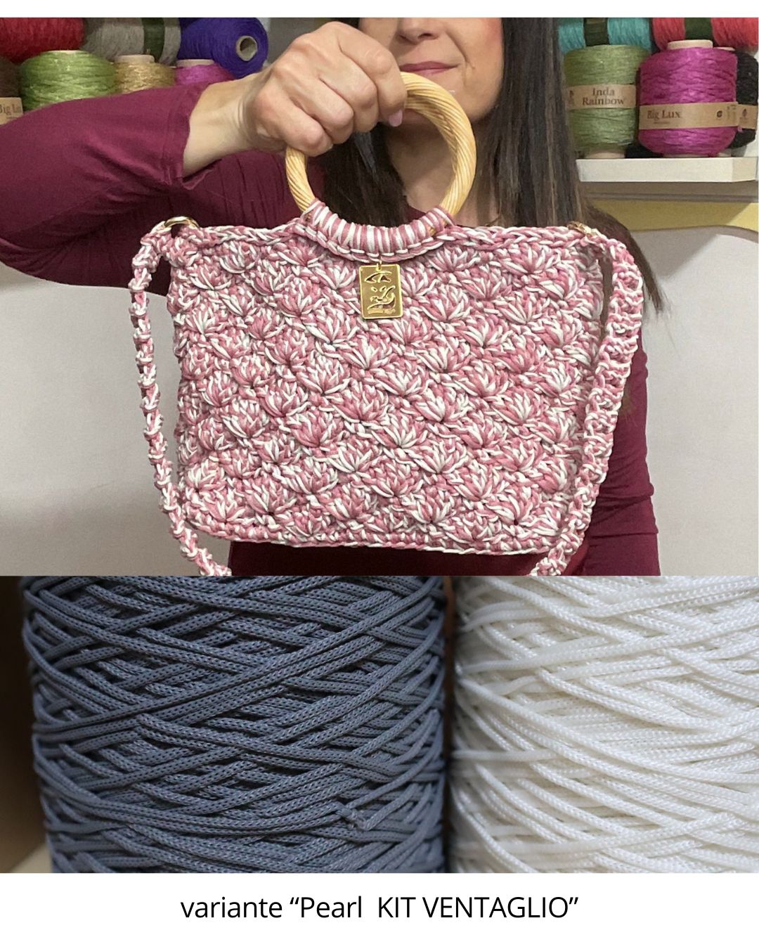 Kit borsa Ventaglio di Tiziana Volpe crochet