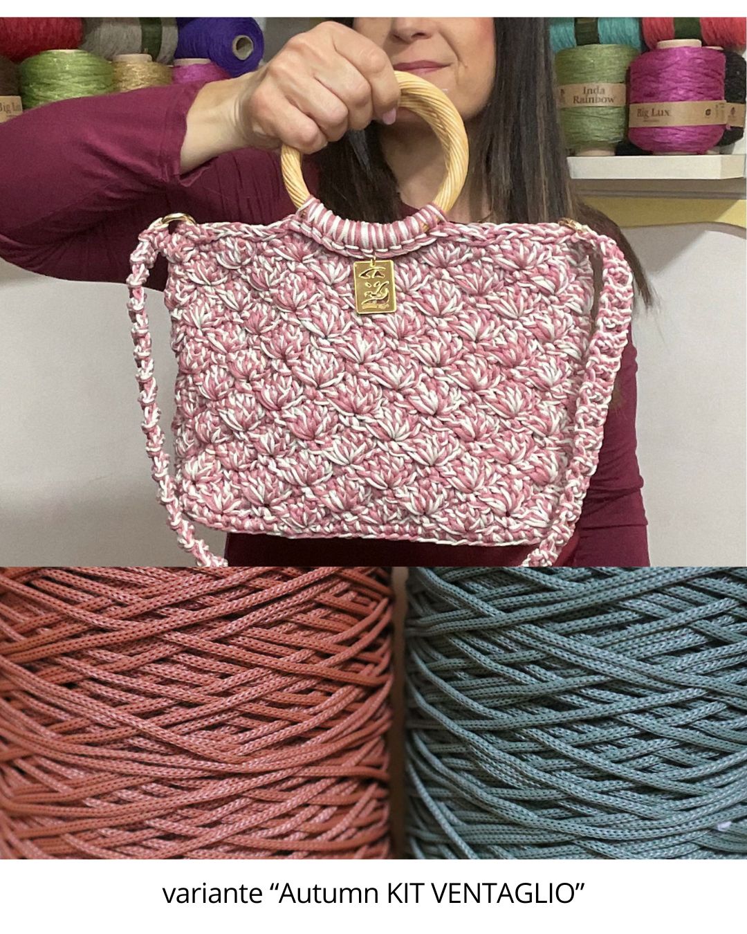 Kit borsa Ventaglio di Tiziana Volpe crochet