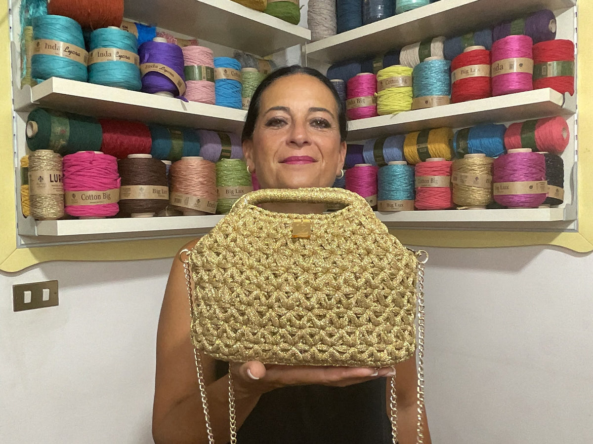 Kit Mini star clutch di Tiziana Volpe crochet