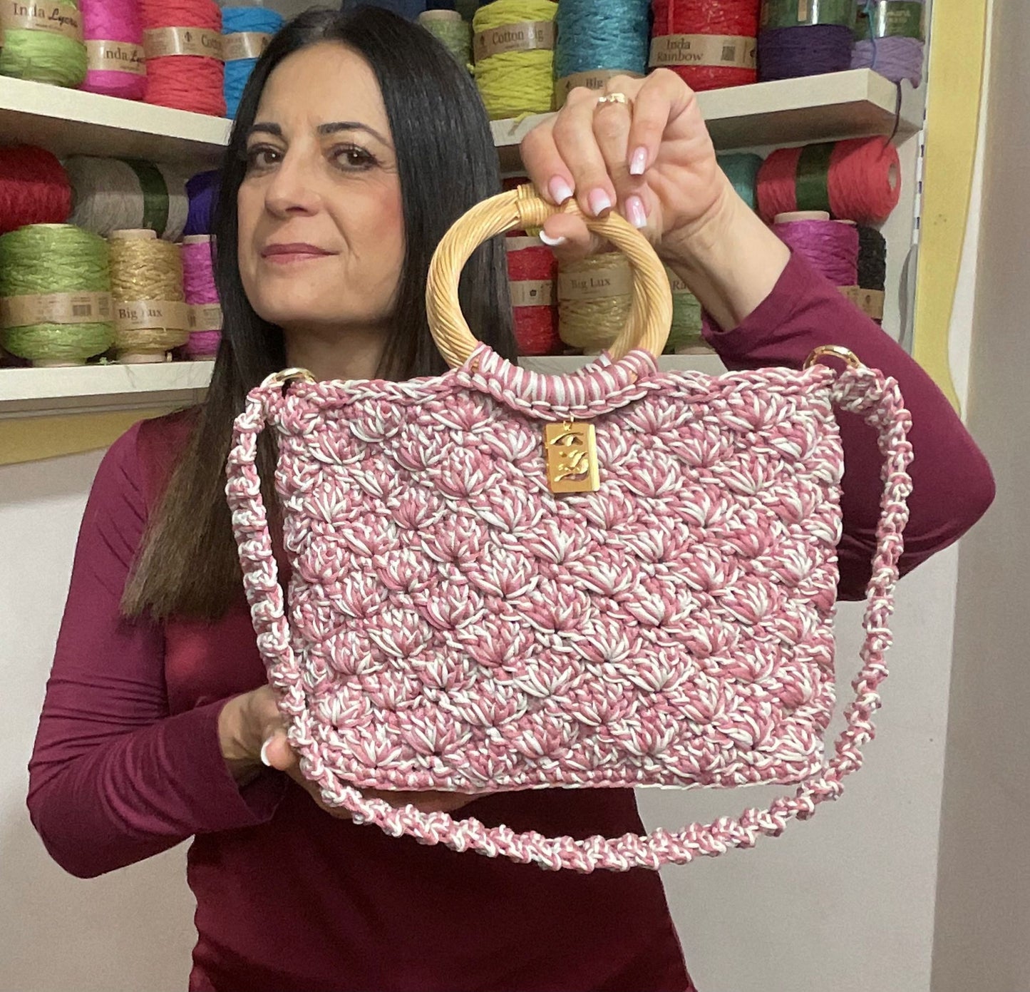Kit borsa Ventaglio di Tiziana Volpe crochet