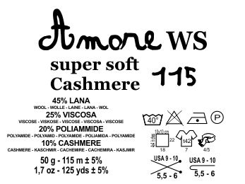 Amore ws cashmere 115