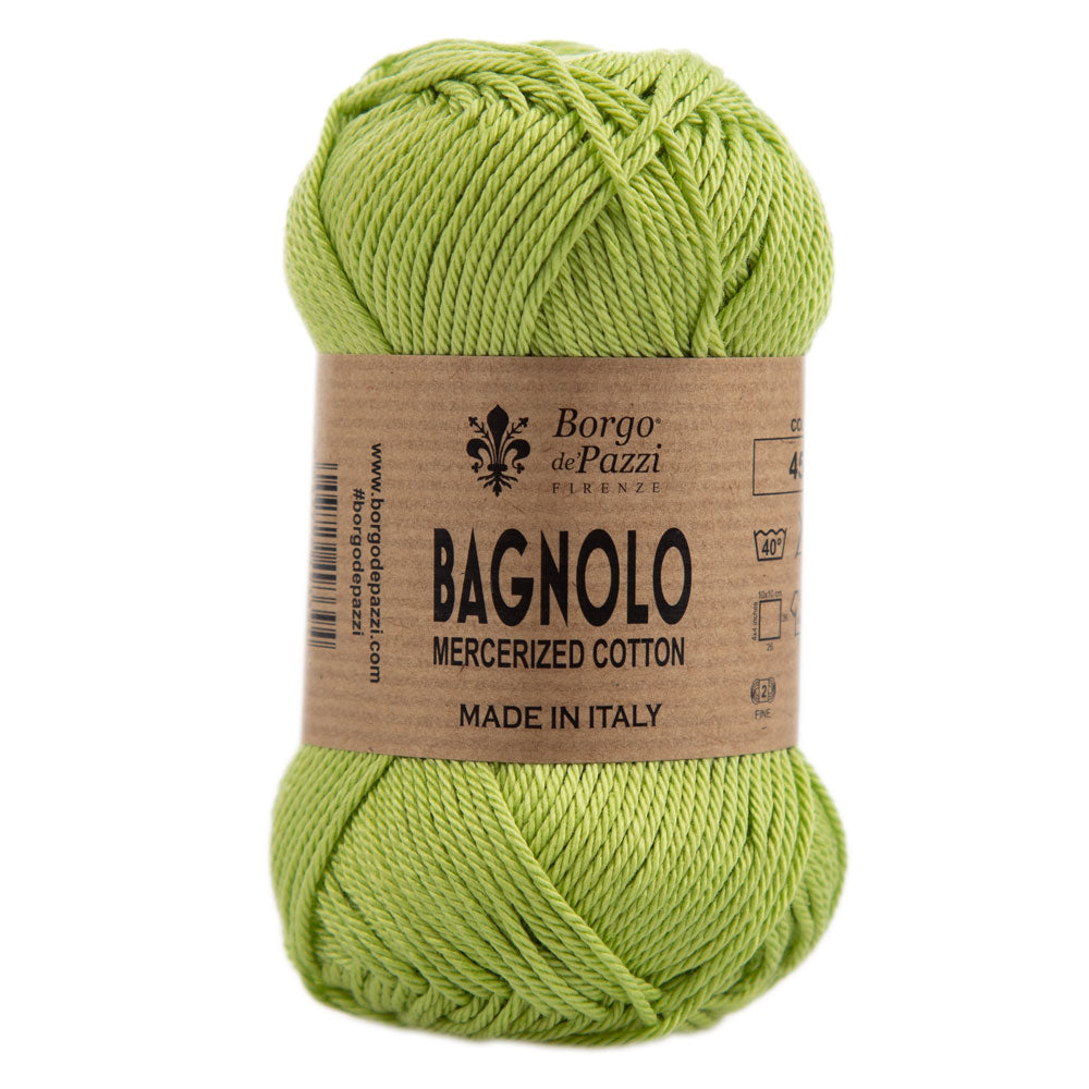 Bagnolo Filato 100% Cotone Gasato Mercerizzato Made in Italy – Confezione 5 Gomitoli da 50 g (125 m)