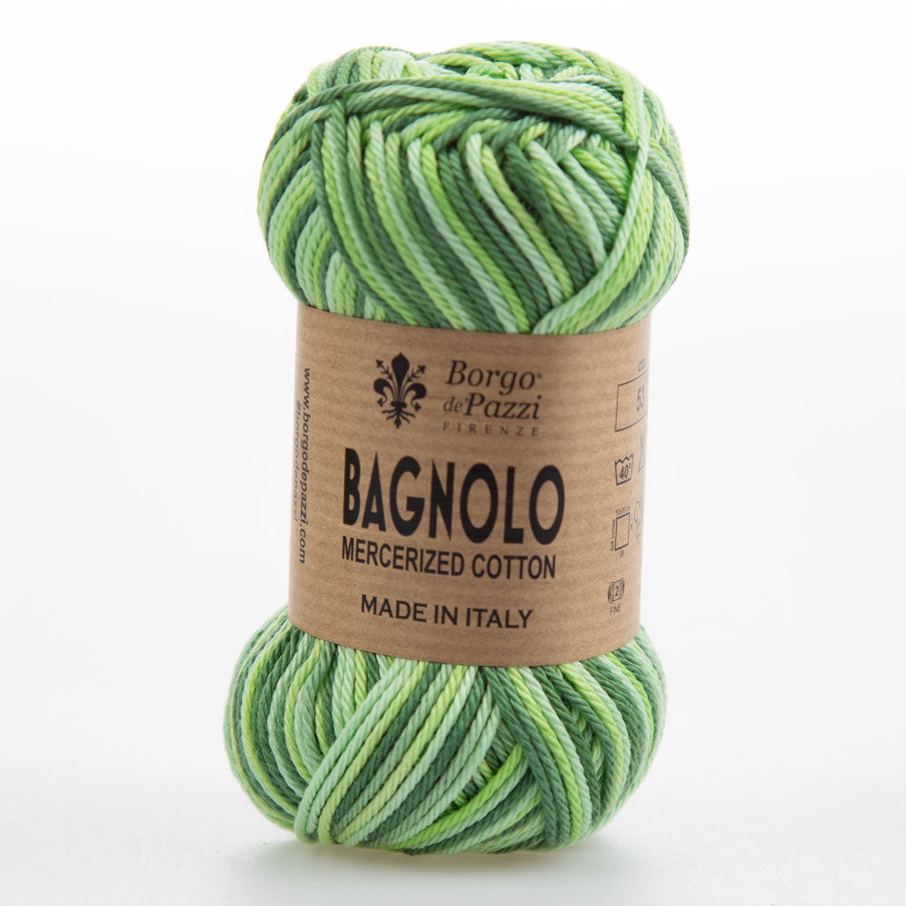 Bagnolo Filato 100% Cotone Gasato Mercerizzato Made in Italy – Confezione 5 Gomitoli da 50 g (125 m)