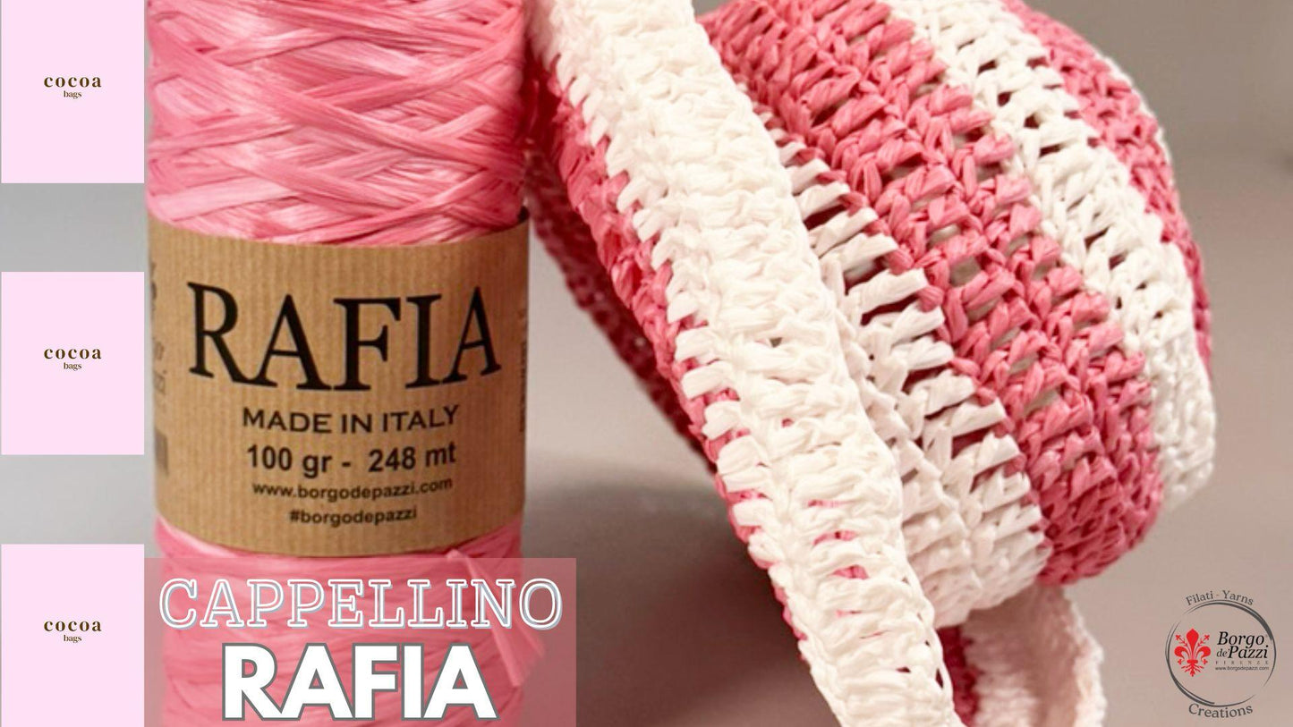 Cappello di rafia : il kit per farlo a cura di Cocoa bags